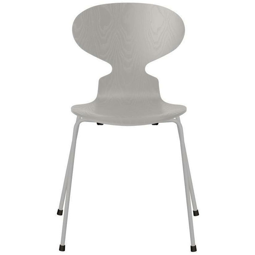 Fritz Hansen Ant Chair Colored Ash Nine Grey Bowl, Nine Grey Base