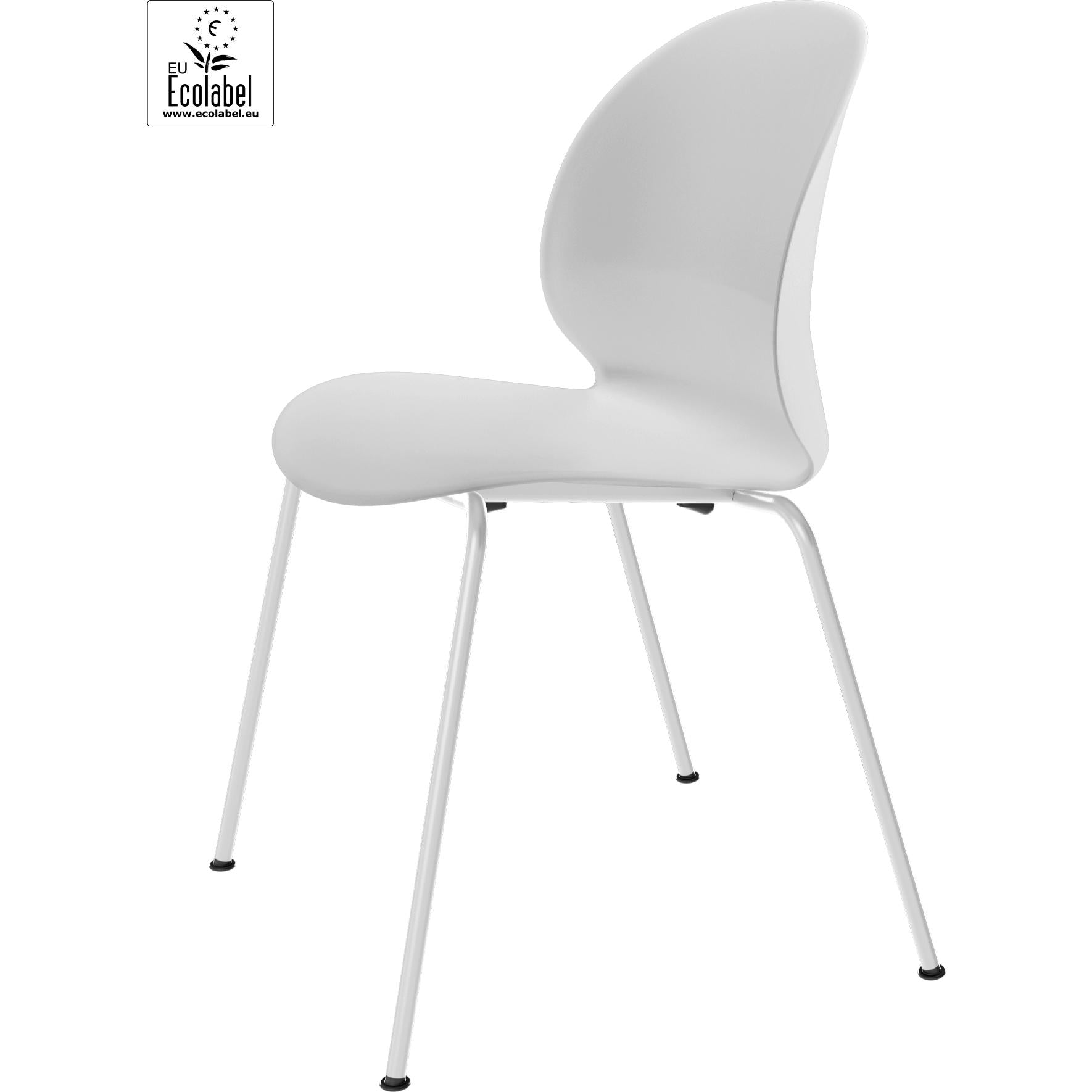 Fritz Hansen N02 Recycle krzesło monochromatyczne 4 nogi, z białej