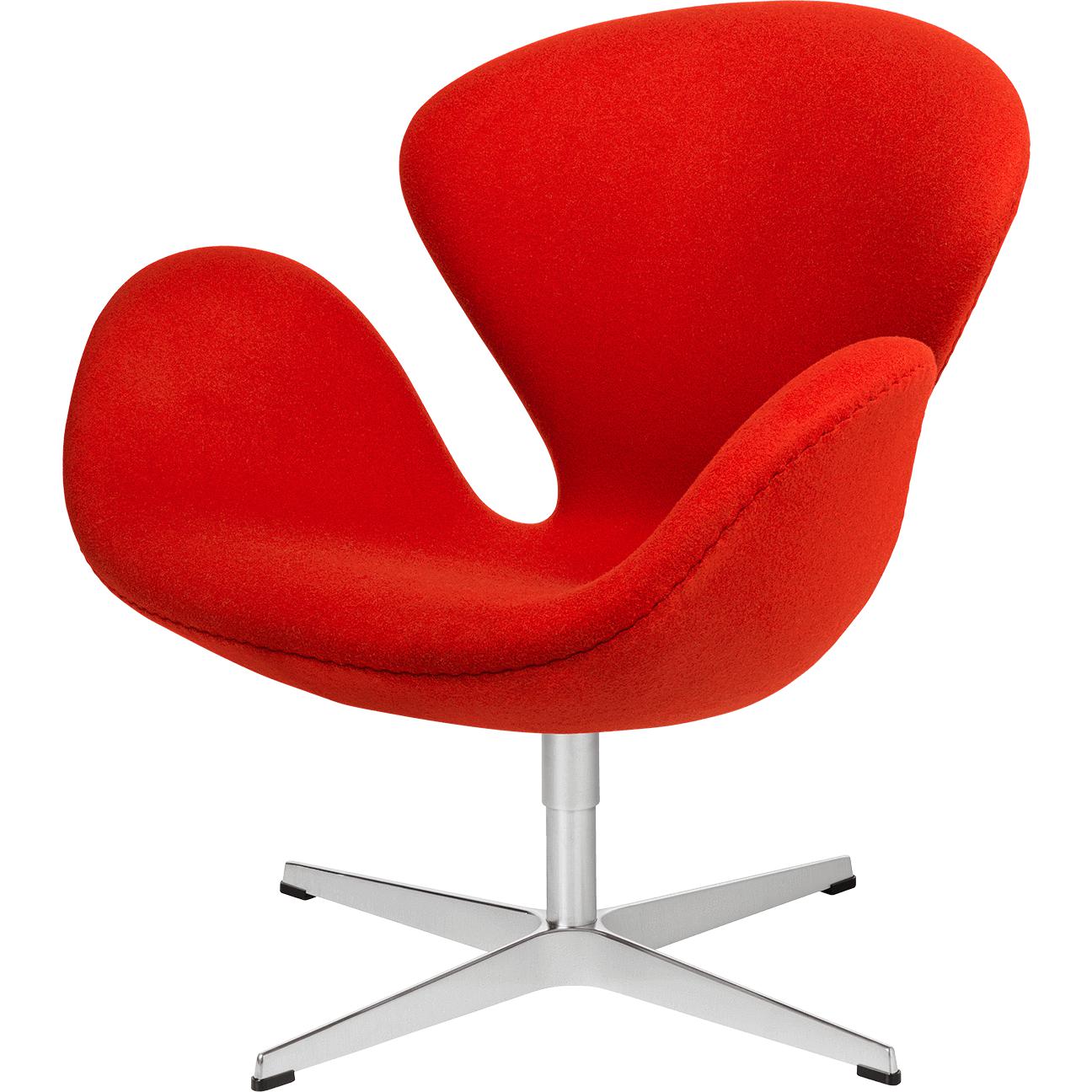 Fritz Hansen Swan Lounge Frea Tabel, Divina Red