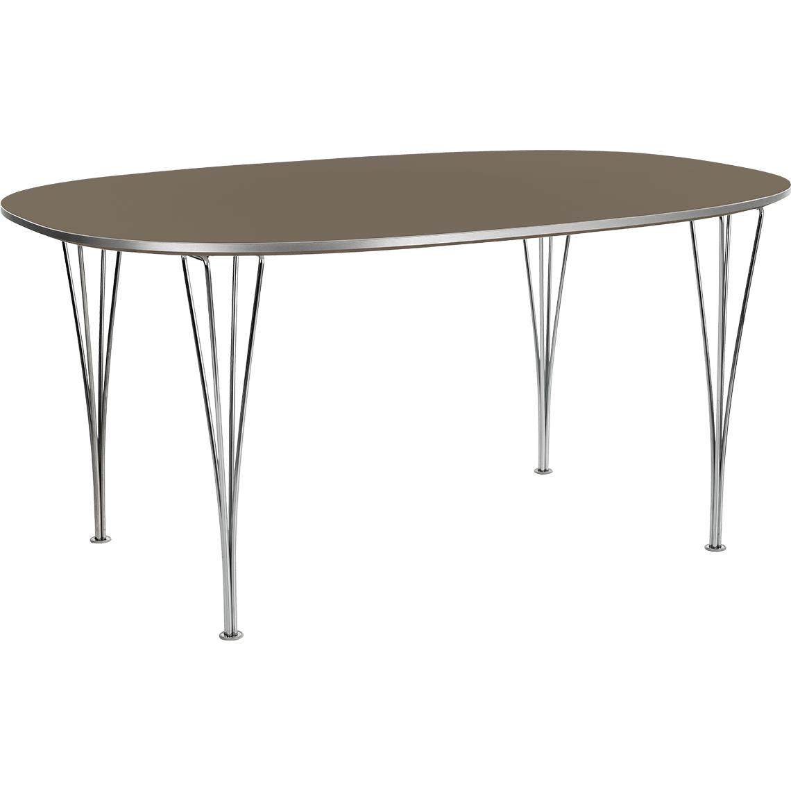 Fritz Hansen Super Ellipse Table 120 X180 Cm, Brown Ottawa Laminate