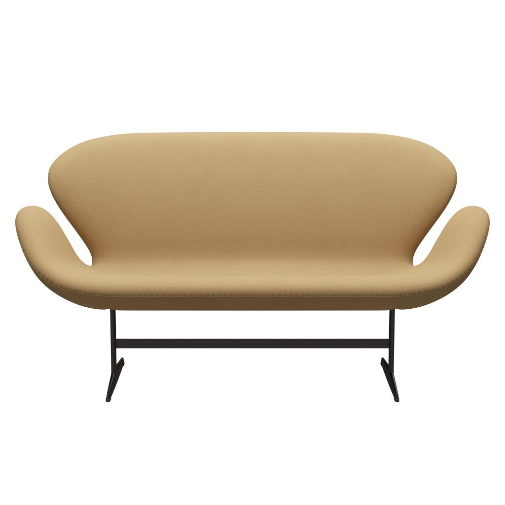 Fritz Hansen Swan Sofa 2 osobę, brązowy brąz/komfort beżowy (00280)