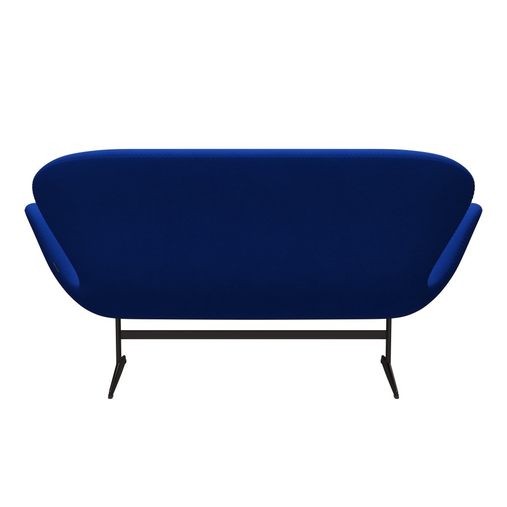 Fritz Hansen Swan Sofa 2 osobę, brązowy brąz/Comfort Blue (00035)