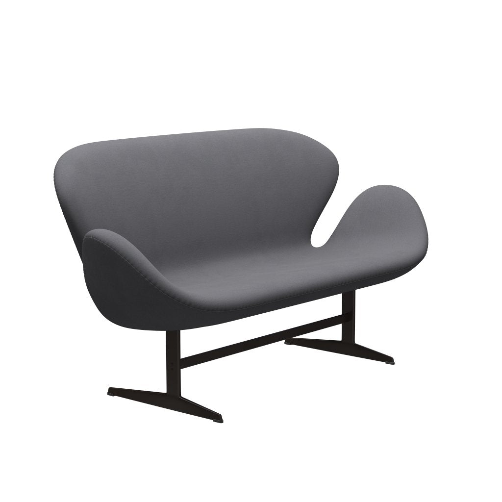 Fritz Hansen Swan Sofa 2 osobę, brązowy brąz/komfort szary (01012)