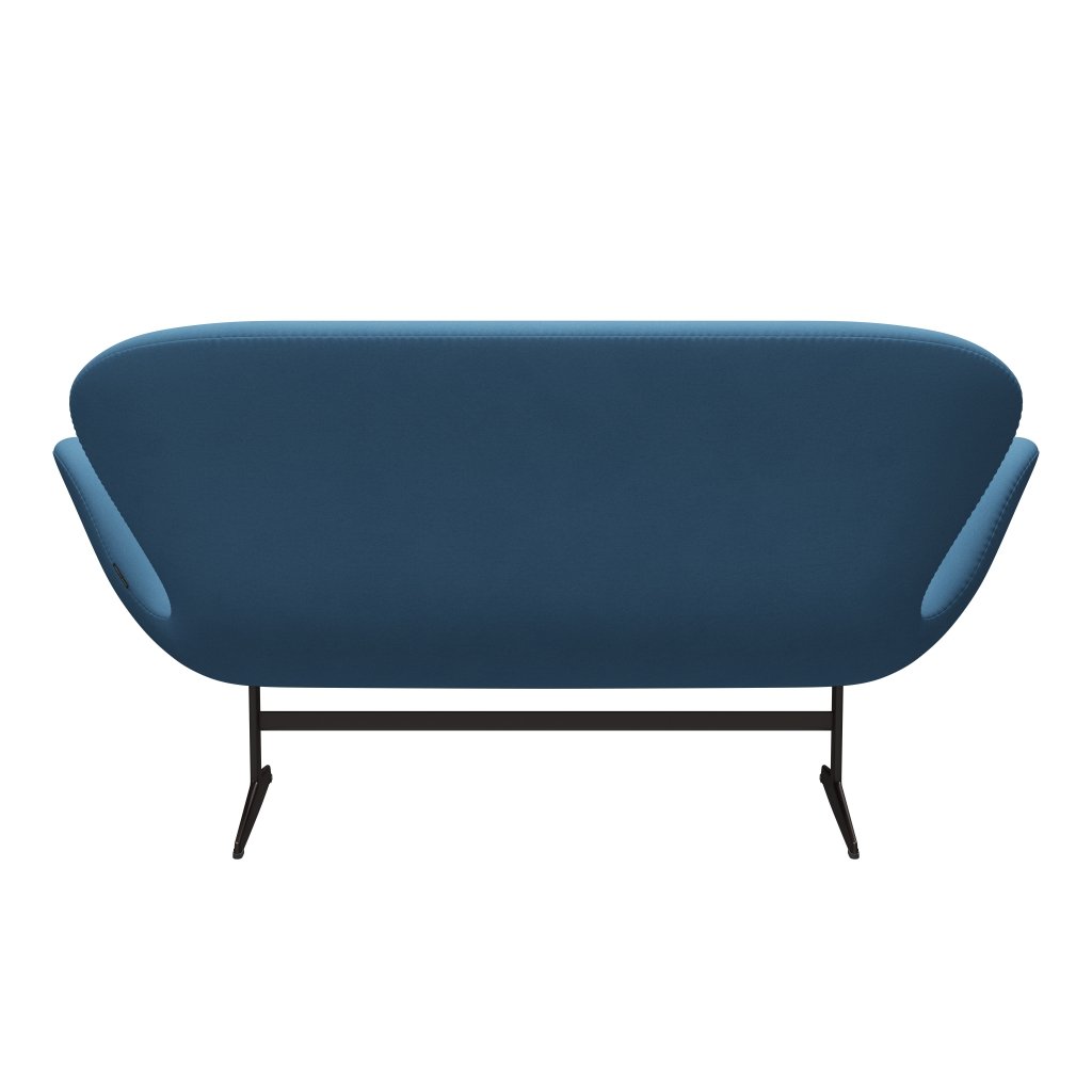 Fritz Hansen Swan Sofa 2 osobę, brązowy brąz/komfort jasnoniebieski (01124)