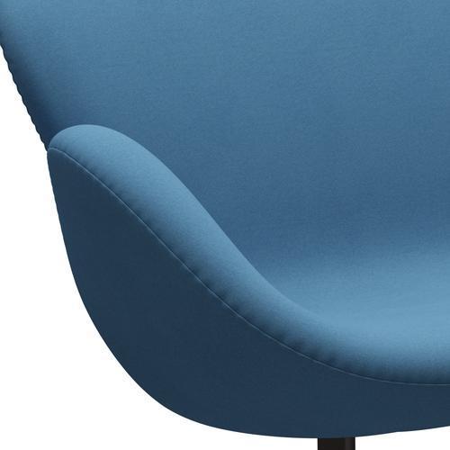 Fritz Hansen Swan Sofa 2 Seater, Brown Bronze/Comfort Light Blue (01124)