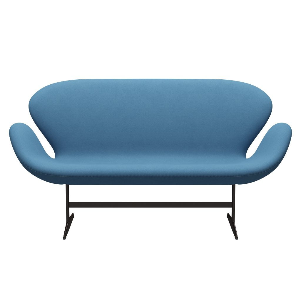 Fritz Hansen Swan Sofa 2 osobę, brązowy brąz/komfort jasnoniebieski (01124)