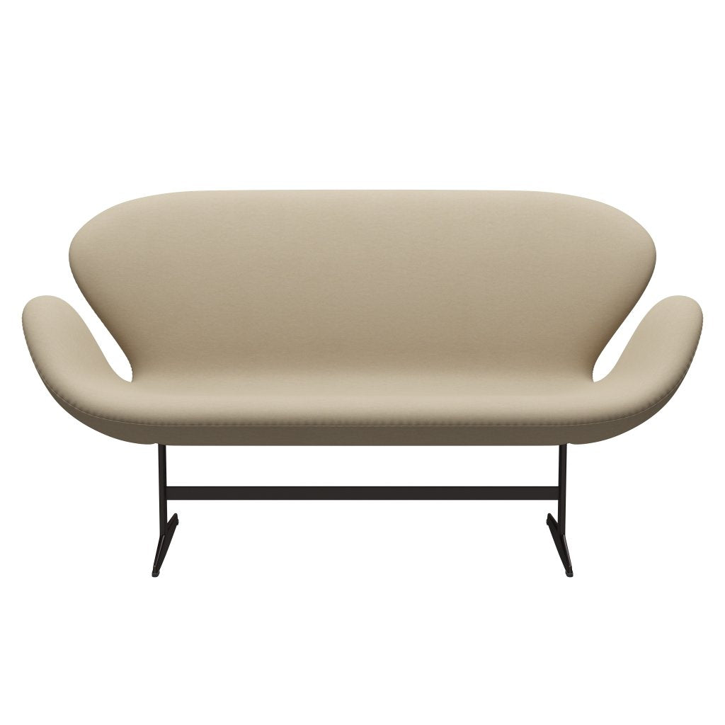 Fritz Hansen Swan Sofa 2 osobę, brązowy brąz/Comfort Sand Light (61002)