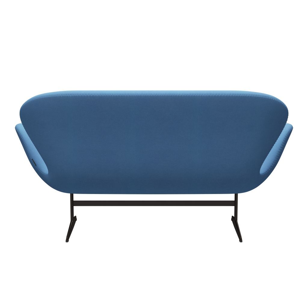 Fritz Hansen Swan Sofa 2 osobę, brązowy brąz/Divina jasnoniebieski (712)