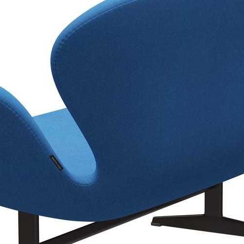 FRITZ HANSEN SWAN SOFA 2 SEater, brązowy brąz/Divina jasnoniebieski (742)