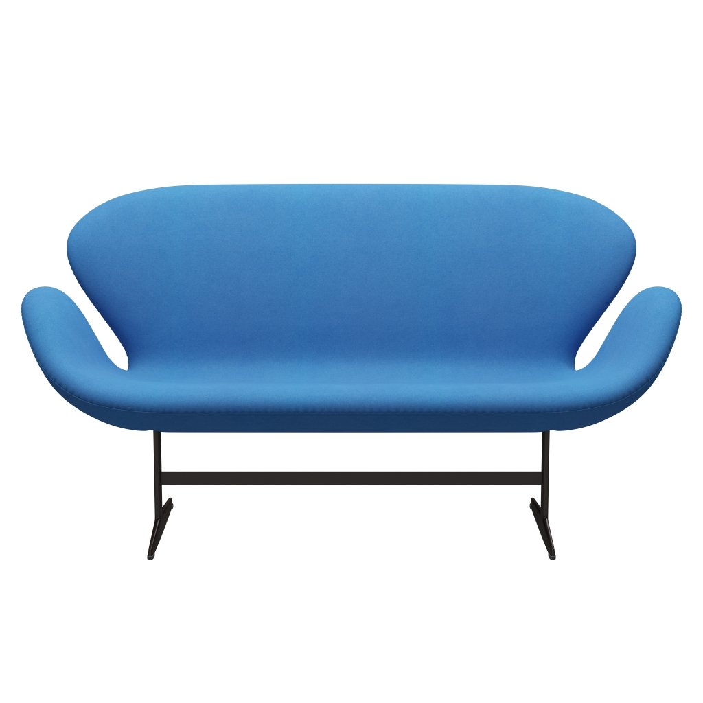 Fritz Hansen Swan Sofa 2 Seater, Brown Bronze/Divina Light Blue (742)