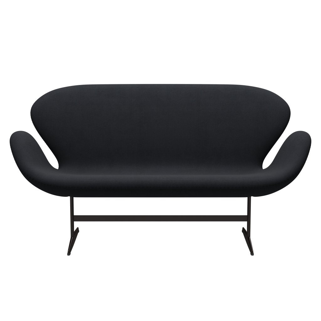 Fritz Hansen Swan Sofa 2 Seater, Brown Bronze/Fame Grey (60019)