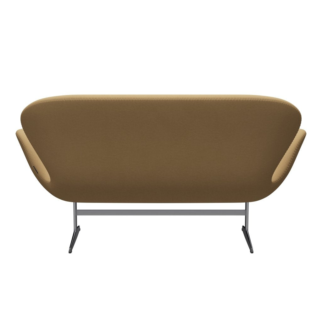 Fritz Hansen Swan Sofa 2 osobę, satynowe szczotkowane aluminium/komfort beżowy (00280)