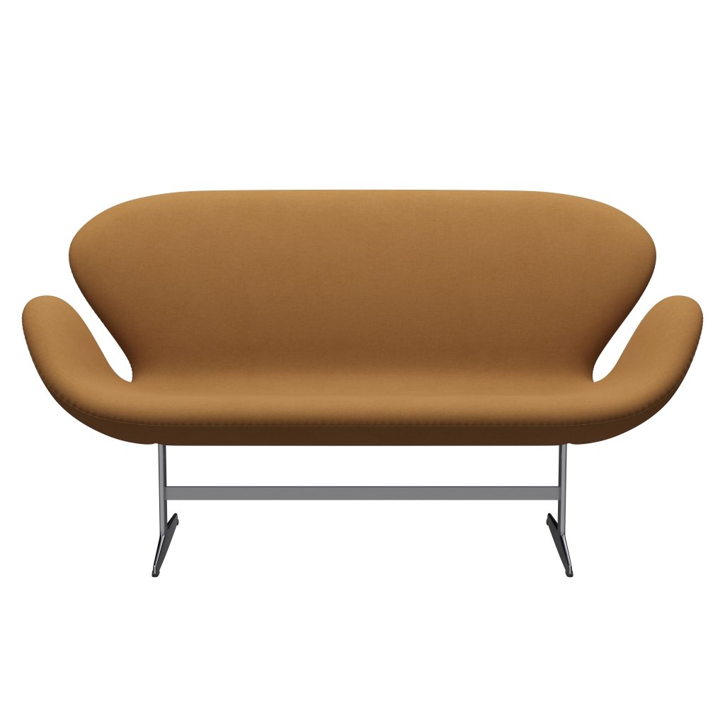 Fritz Hansen Swan Sofa 2 osobę, satynowe szczotkowane aluminium/komfort beżowy (09084)