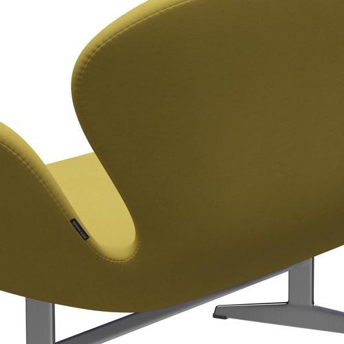 Fritz Hansen Swan Sofa 2 osobę, satynowe szczotkowane aluminiowe/komfortowe piasek (01049)