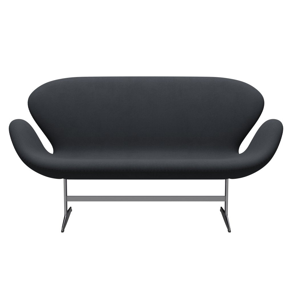 Fritz Hansen Swan Sofa 2, satynowy szczotkowany aluminium/sława szarość (60003)