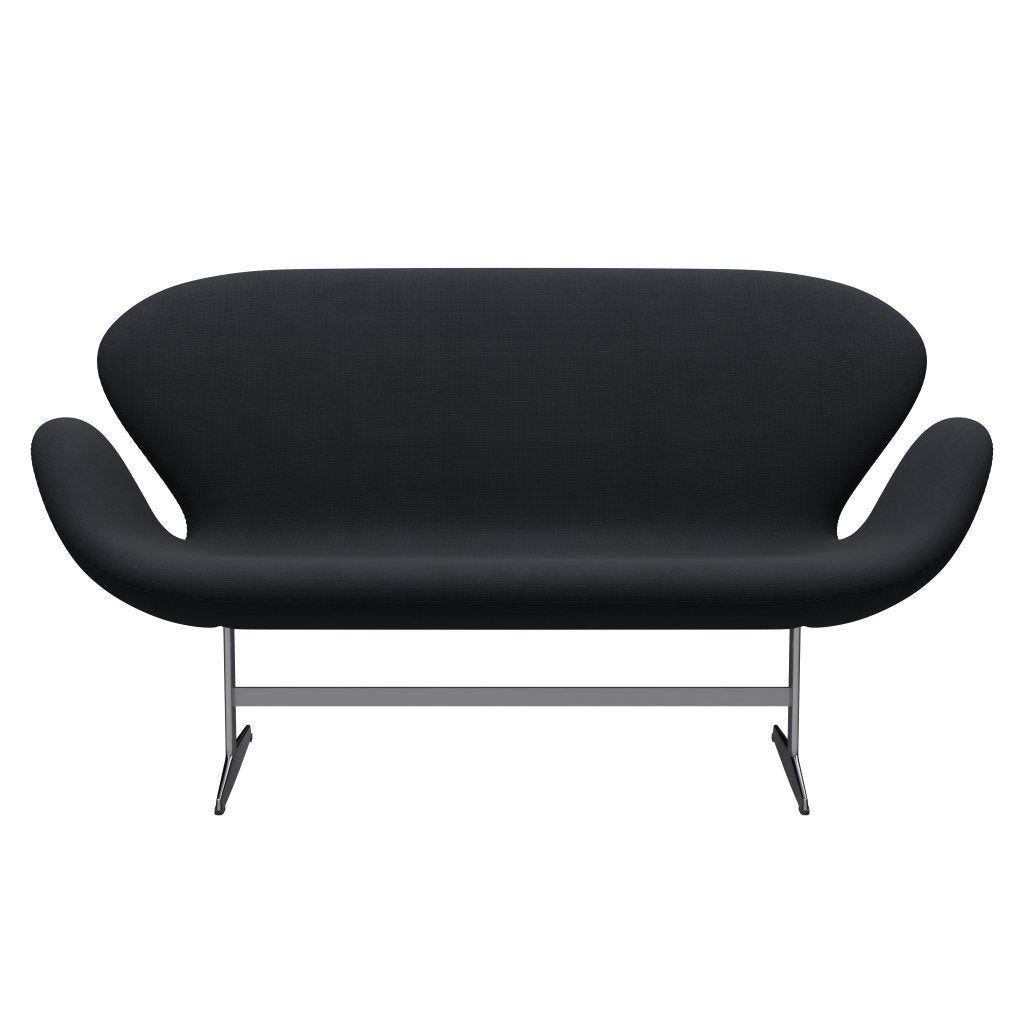 Fritz Hansen Swan Sofa 2, satynowy szczotkowany aluminium/sława szarość (60019)