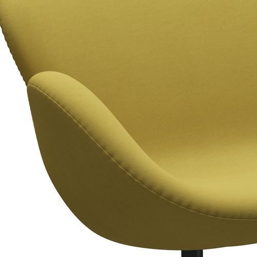 Fritz Hansen Swan Sofa 2 osobę, czarny lakier/komfort piasku (01049)