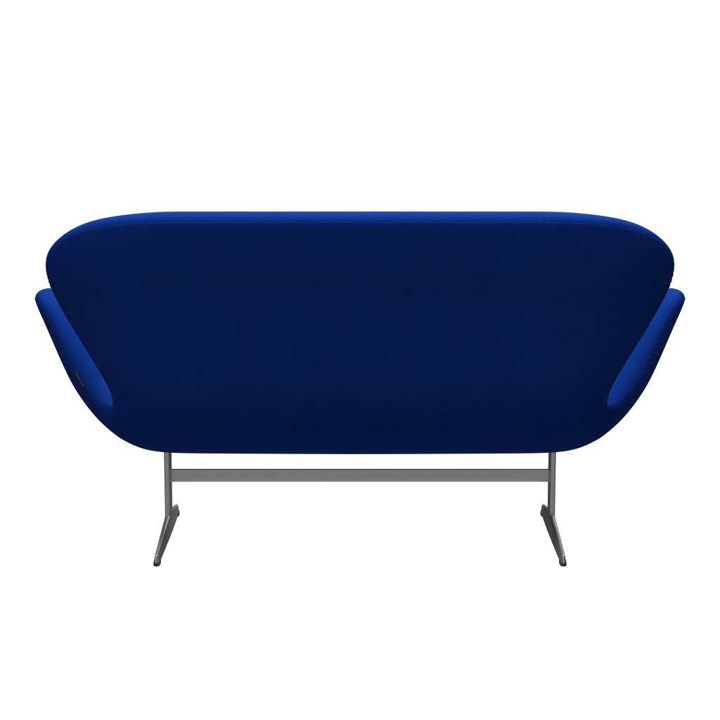 Fritz Hansen Swan Sofa 2 osobę, srebrny szary/komfort niebieski (00035)