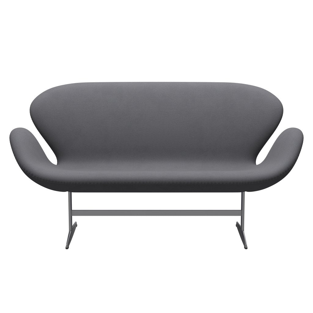 Fritz Hansen Swan Sofa 2 osobę, srebrny szary/komfort szary (01012)