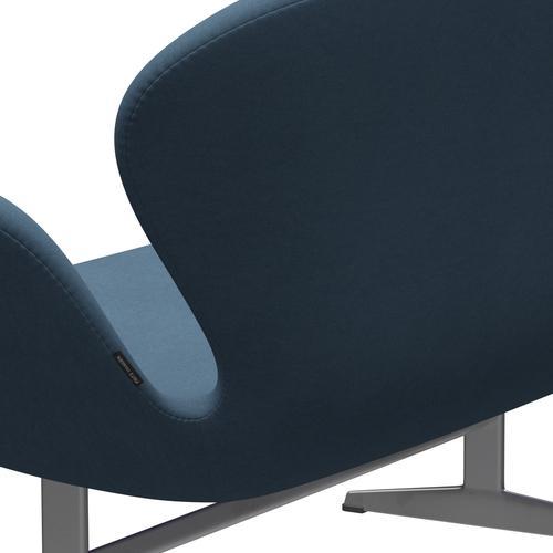 Fritz Hansen Swan Sofa 2 osobę, srebrny szary/komfort szary (01160)