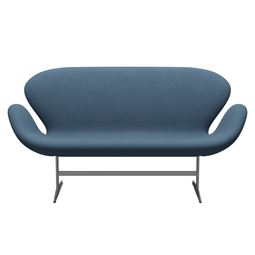 Fritz Hansen Swan Sofa 2 osobę, srebrny szary/komfort szary (01160)