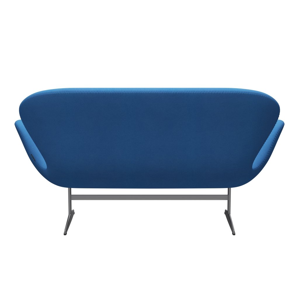 Fritz Hansen Swan Sofa 2 osobę, srebrny szary/divina jasnoniebieski (742)