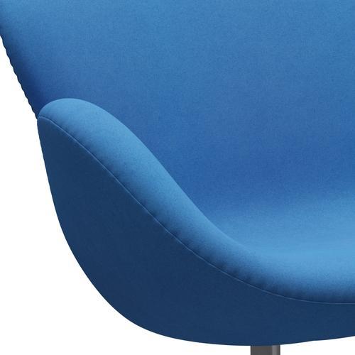 Fritz Hansen Swan Sofa 2 osobę, srebrny szary/divina jasnoniebieski (742)