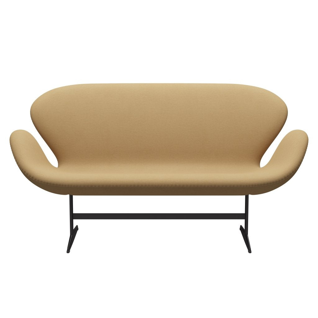 Fritz Hansen Swan Sofa 2 osobę, ciepły grafit/komfort beżowy (00280)