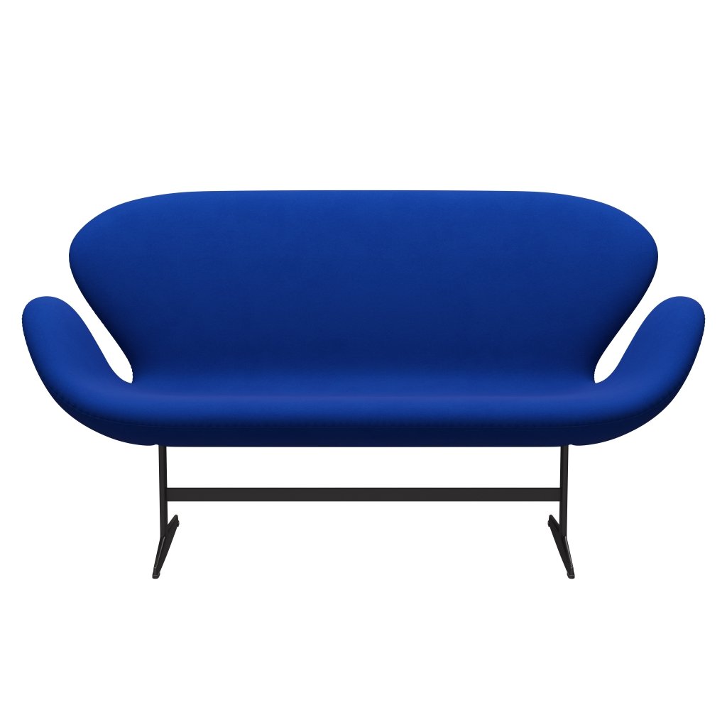 Fritz Hansen Swan Sofa 2 osobę, ciepły grafit/komfort niebieski (00035)