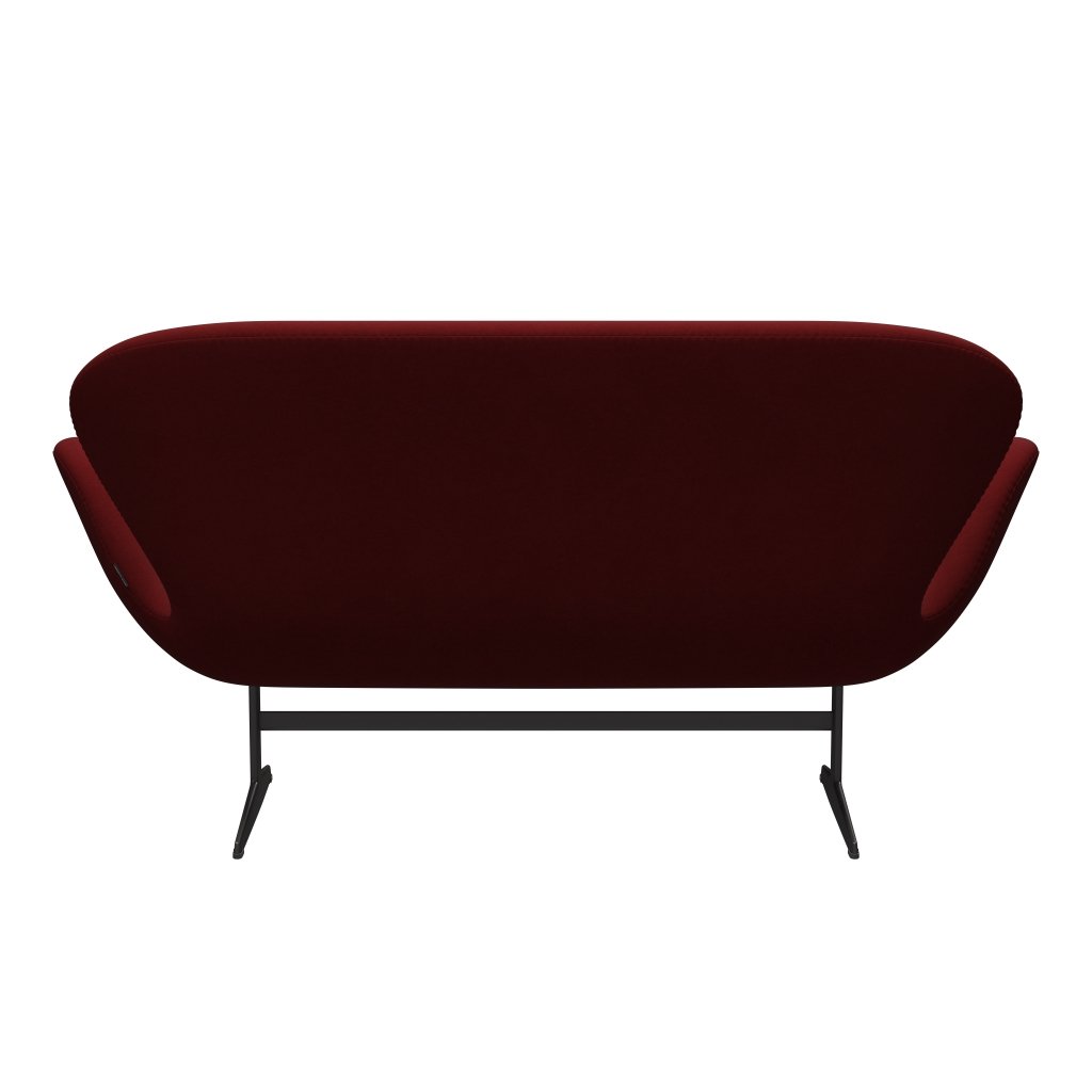 Fritz Hansen Swan Sofa 2 osobę, ciepły grafit/komfort ciemnoczerwony (01153)