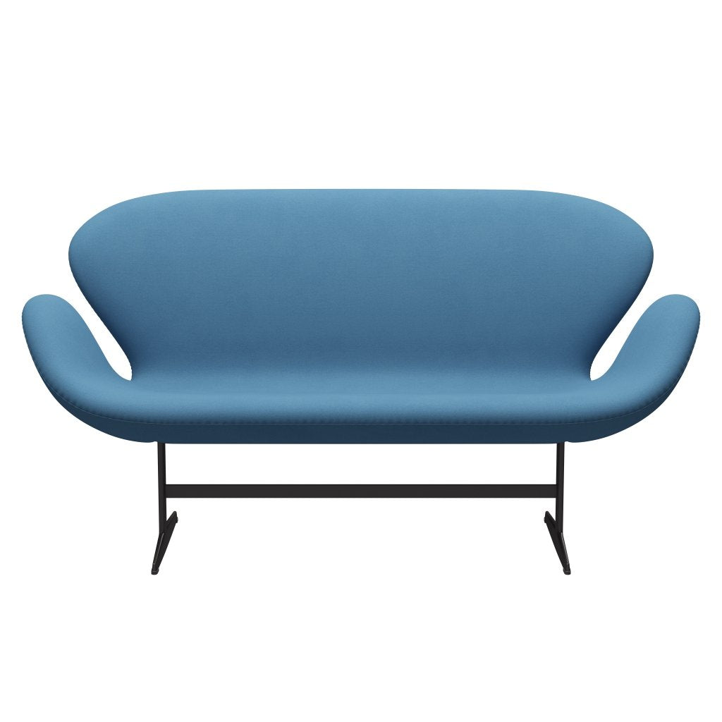 Fritz Hansen Swan Sofa 2 osobę, ciepły grafit/komfort jasnoniebieski (01124)