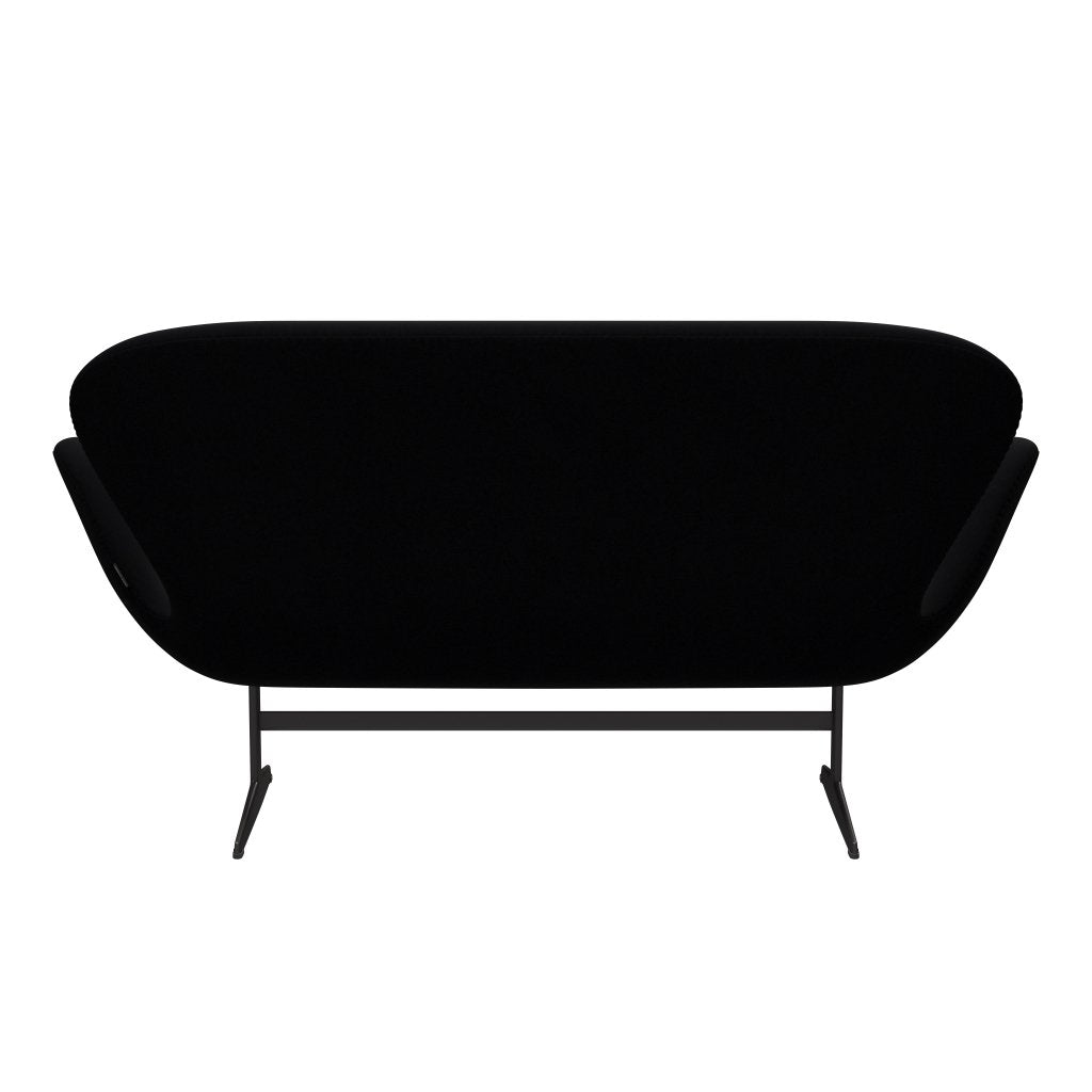 Fritz Hansen Swan Sofa 2 osobę, ciepły grafit/komfort czarny (00050)