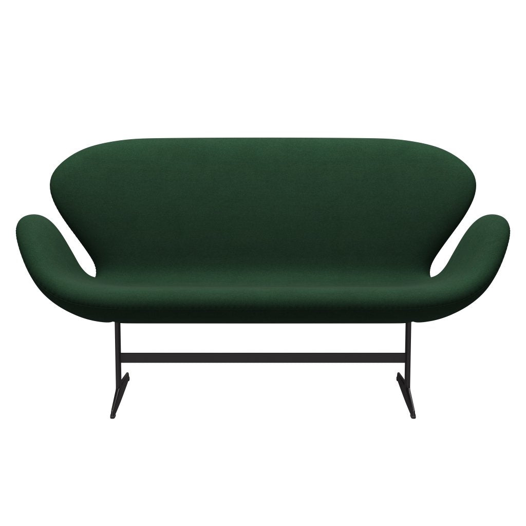 Fritz Hansen Swan Sofa 2, ciepły grafit/Divina Dark Green (876)