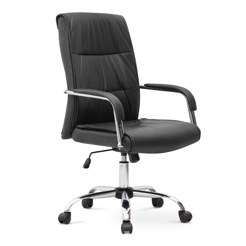 Office Chair SANDRA PU leather Black