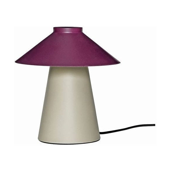 Hübsch Chipper Table Lamp, Burgundy/Sand