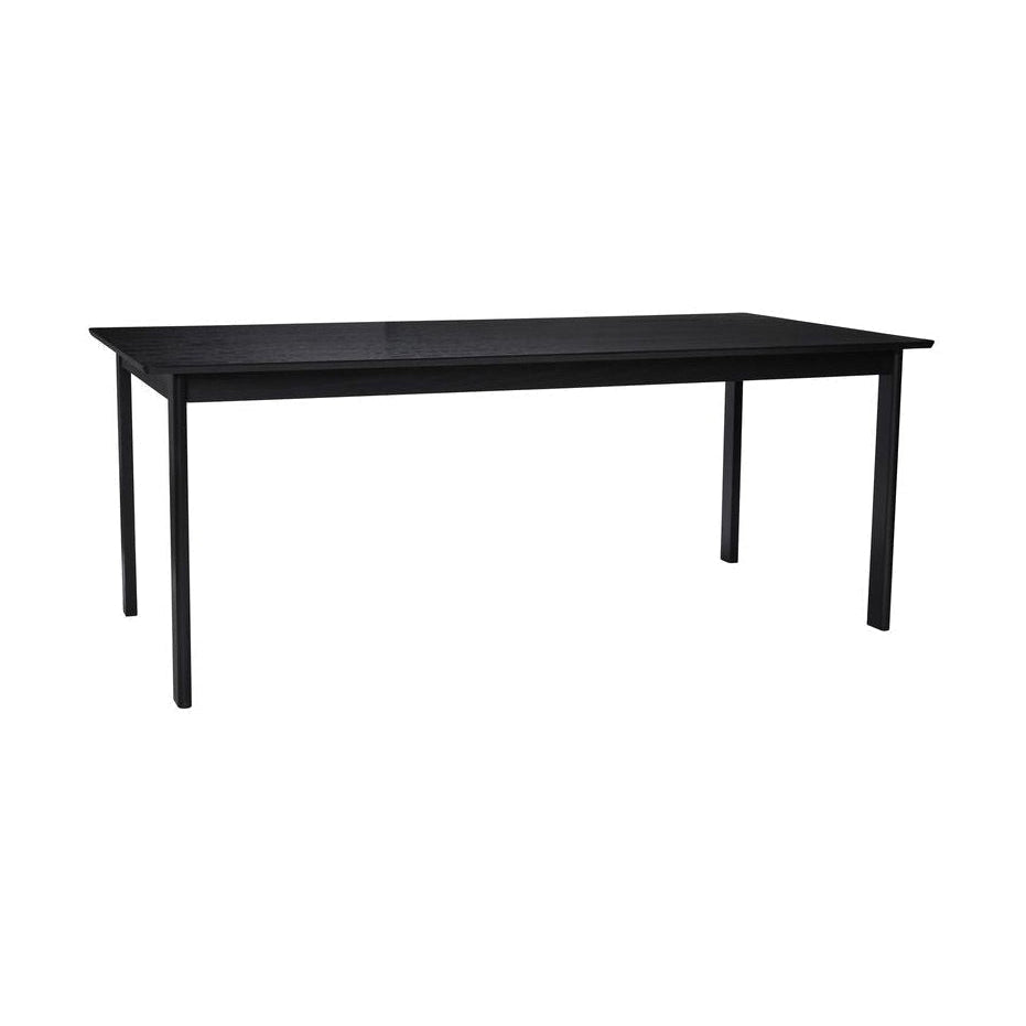 Hübsch elegancki prostokątny stół jadalny czarny