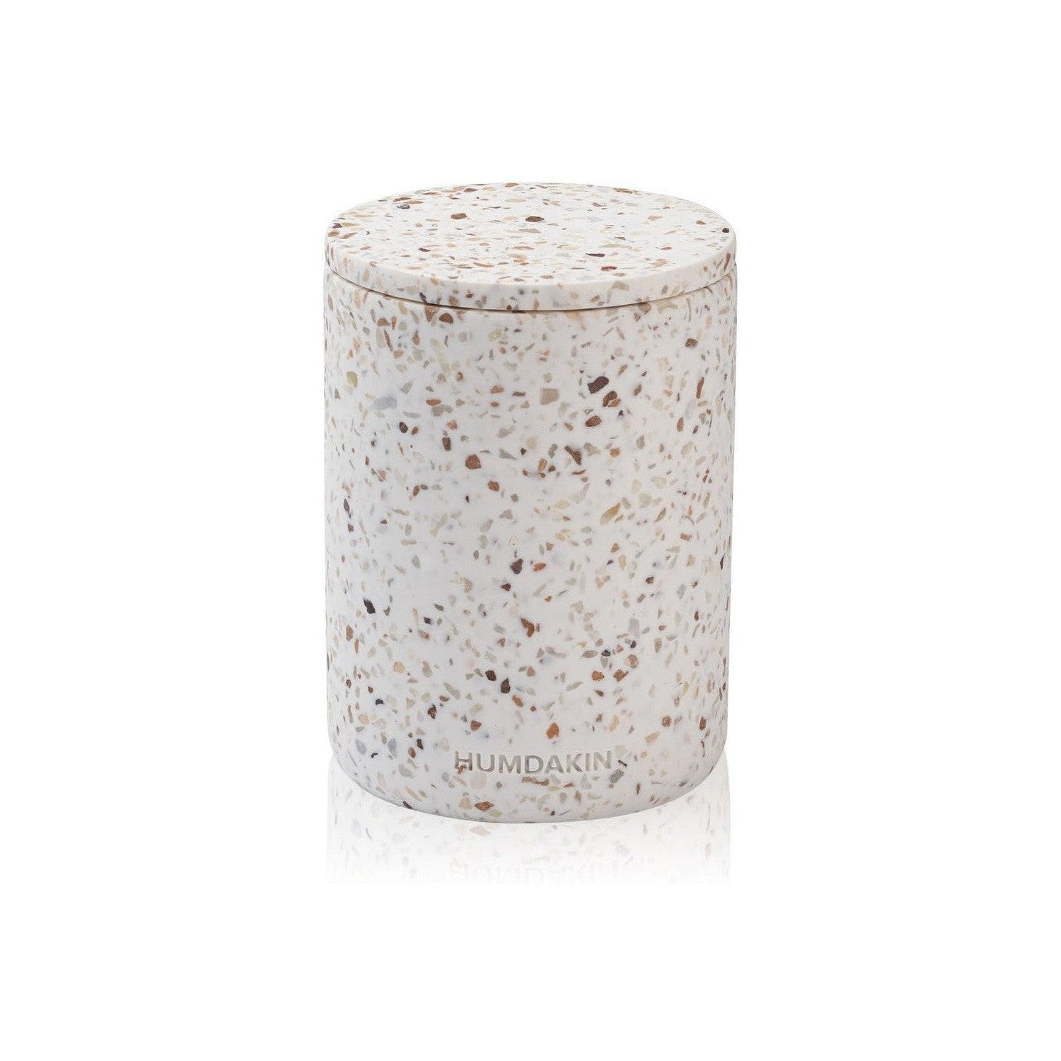 Humdakin Lucca Terrazzo Vase With Lid, Red/Beige