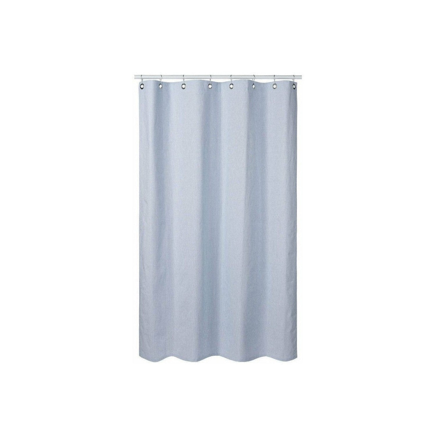 Humdakin Shower Curtain Made Of Organic Cotton, Pinstribed