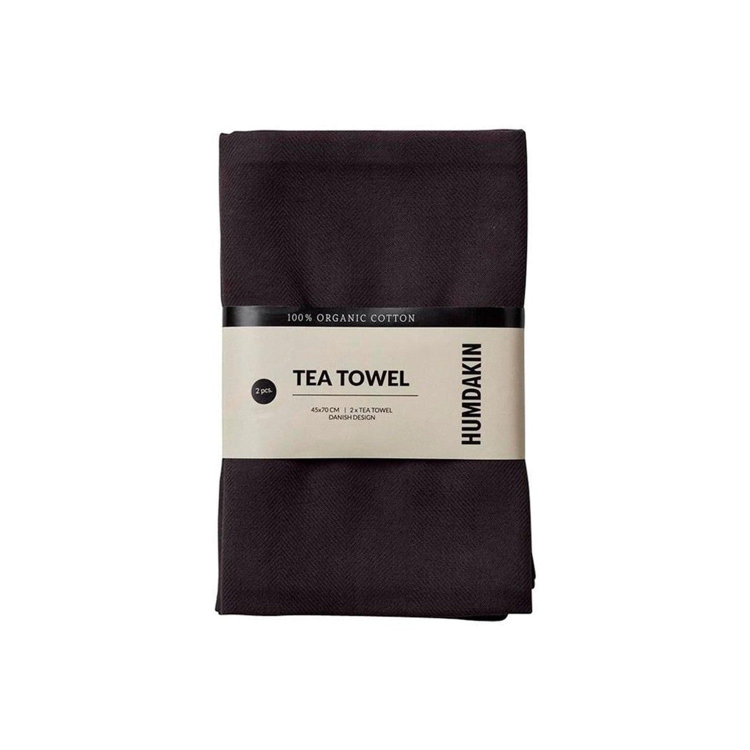 Humdakin Tea Ręczniki, węgiel, 2 -częściowy
