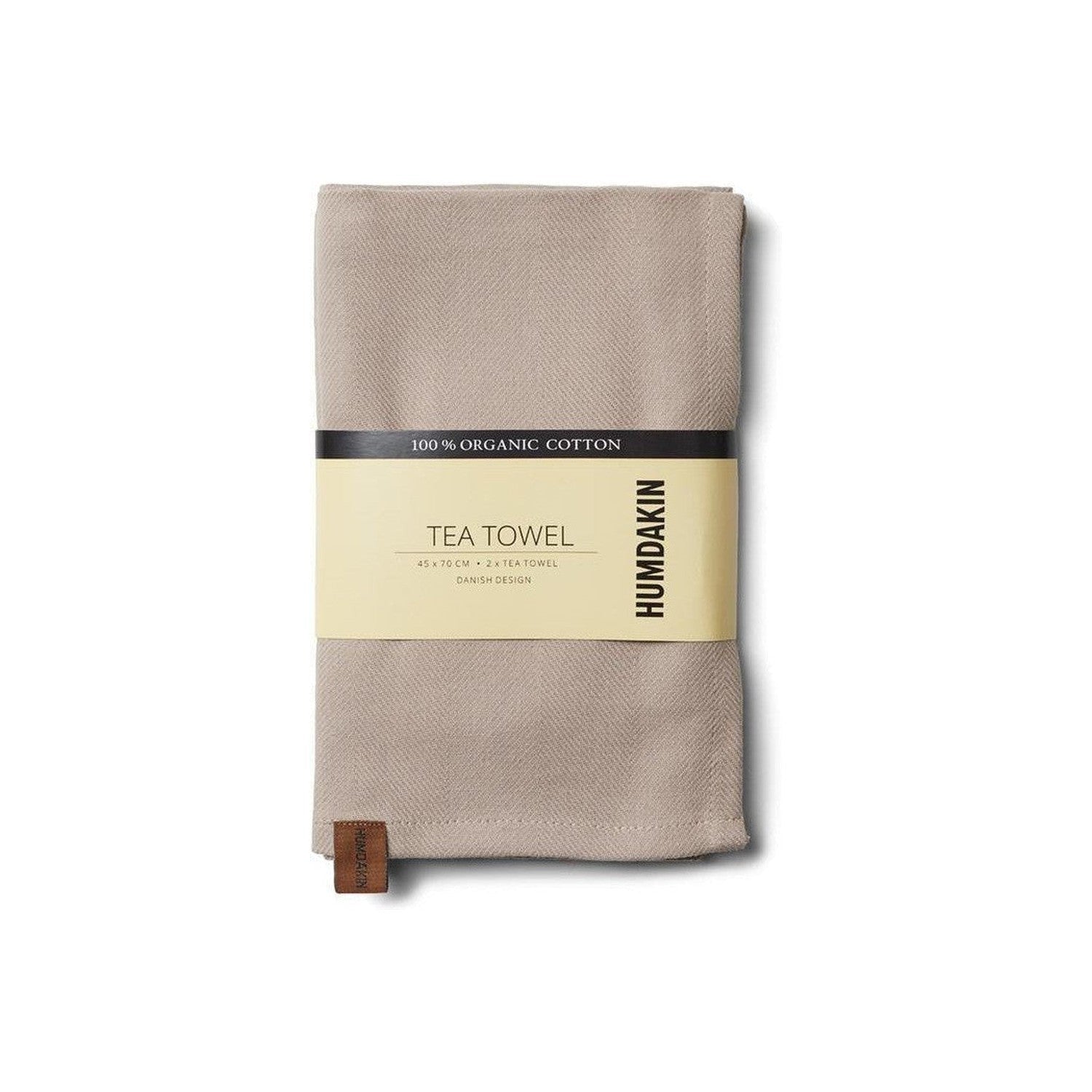 Humdakin Tea Ręczniki, jasny kamień, 2 -częściowy