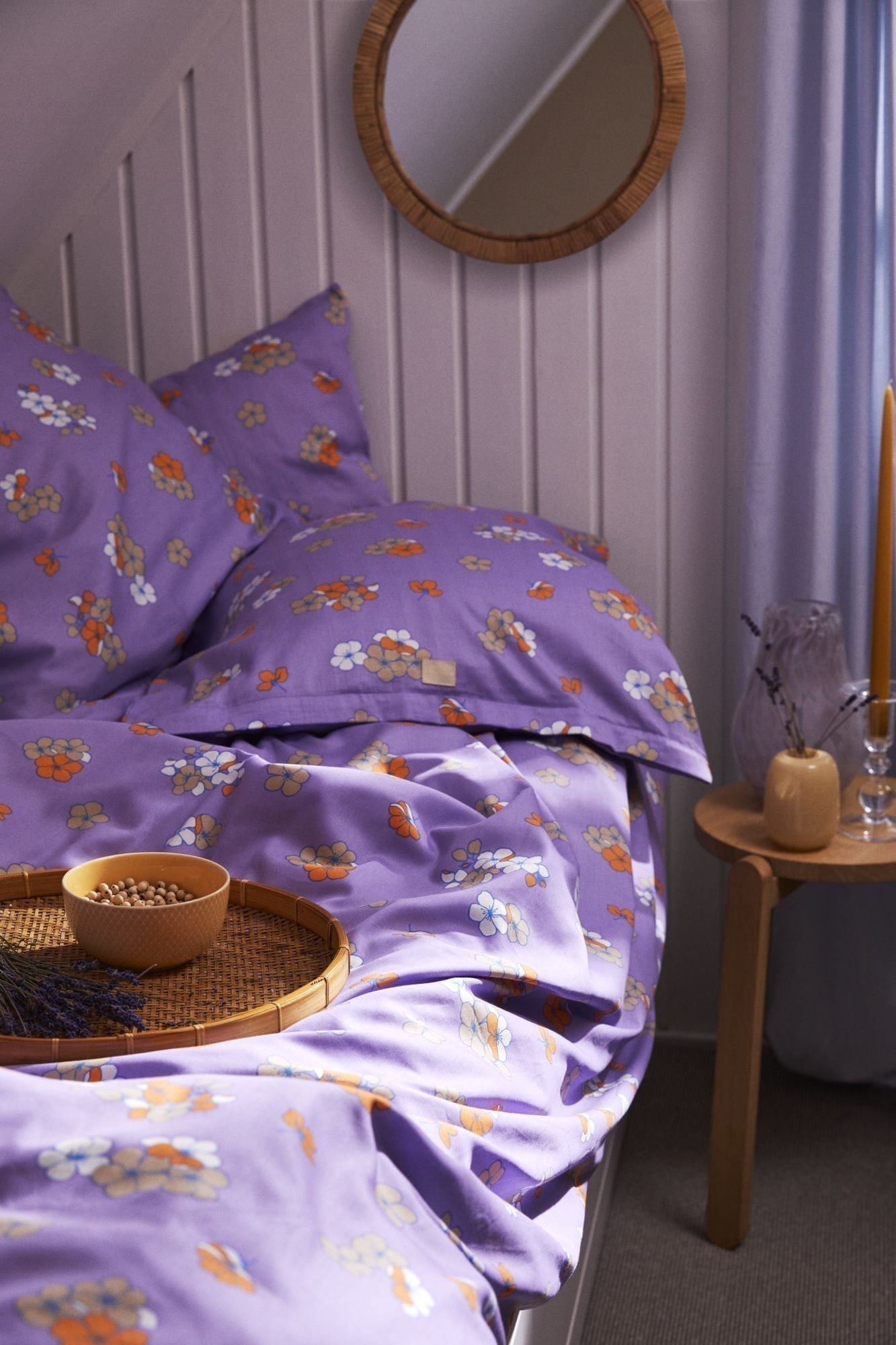 Juna Grand Pleasly Bed Linen 200x220 cm, fiolet