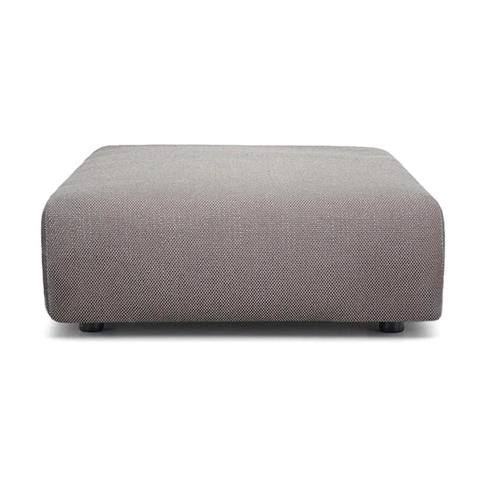 Kartell Plastics Duo Pouf Square Nilo, Gray