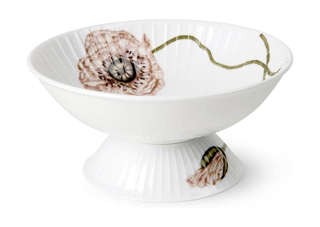 Kähler Hammershøi Poppy Bowl pieszo Ø16 cm, biały z dekoracją