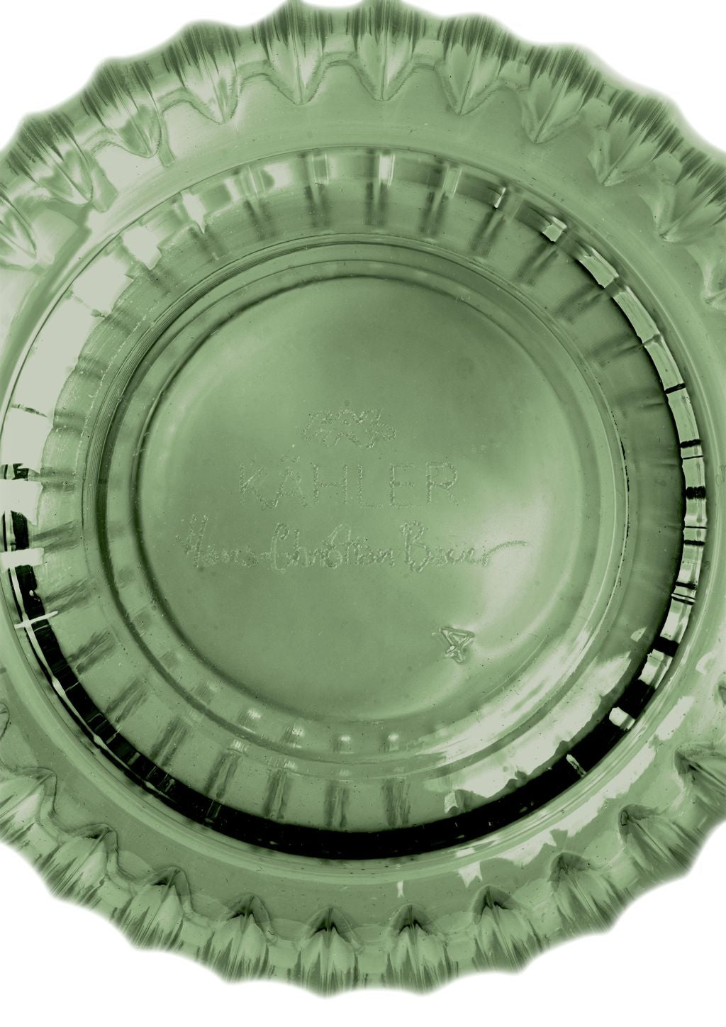 Kähler Hammershøi Water Glass 37 Cl, zielony 4 p cs.