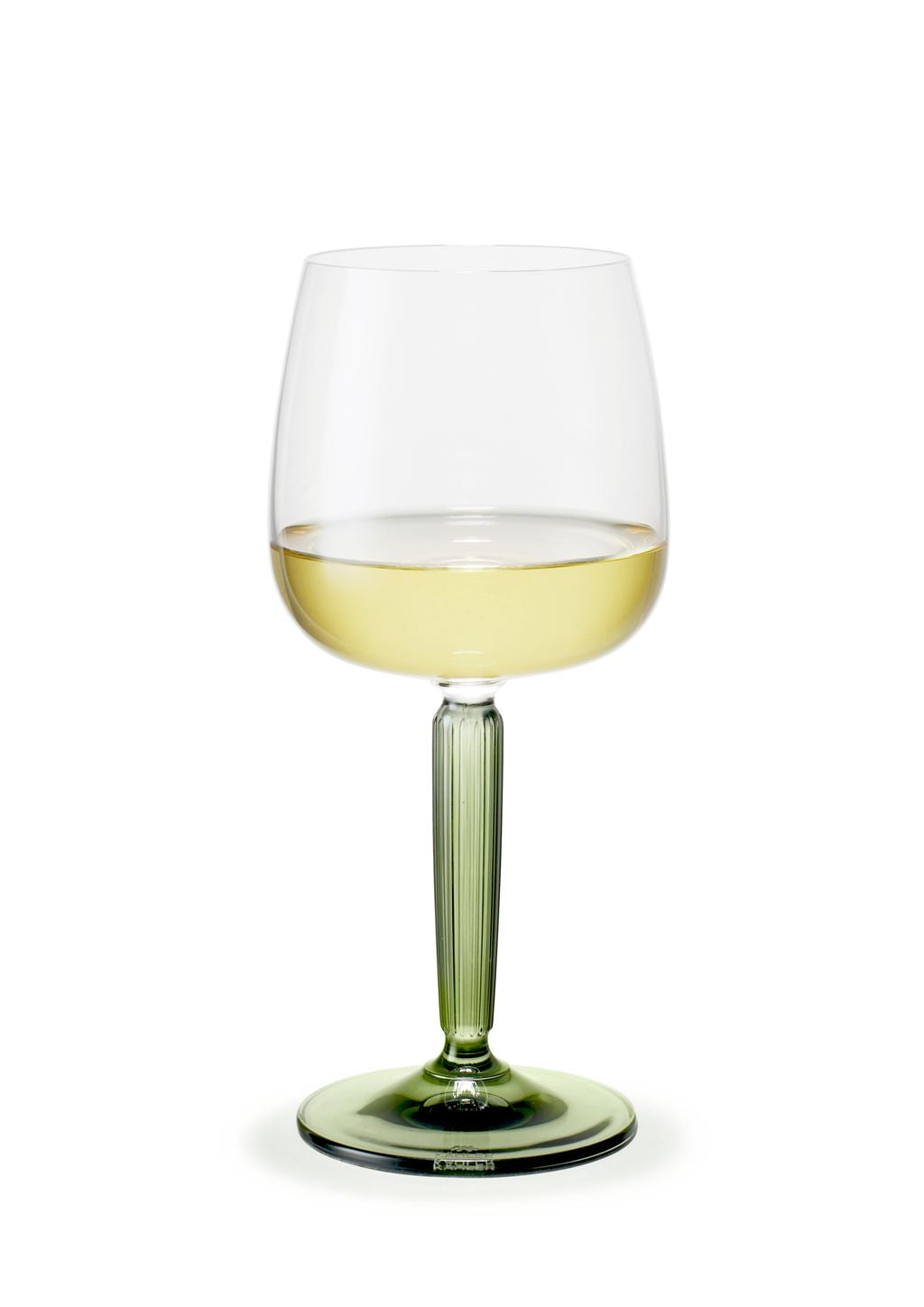 Kähler Hammershøi White Wine Glass 35 Cl, Green 2 P Cs.