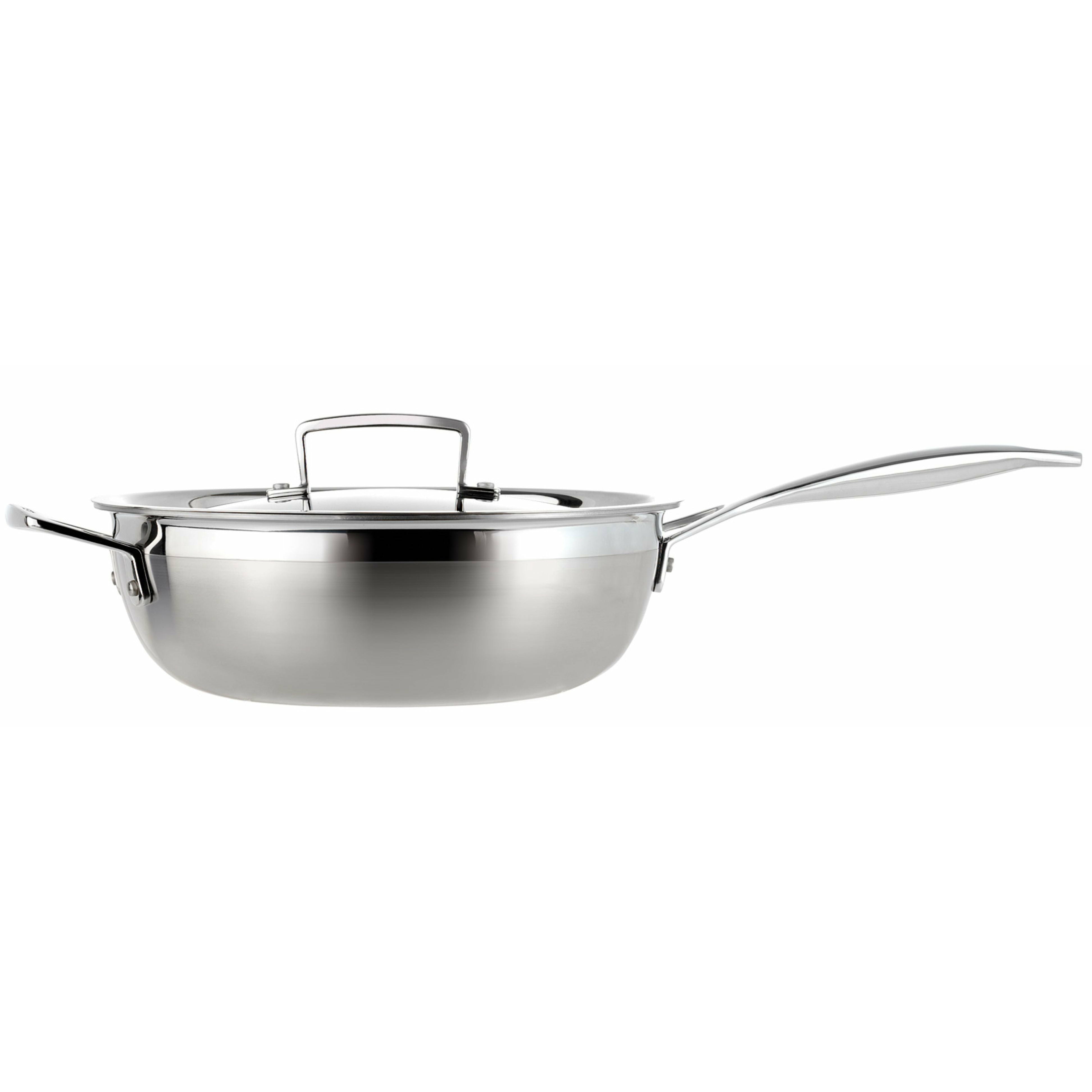 LE Creuset 3 -Ply Stal nierdzewna patelnia nierdzewna, 24 cm