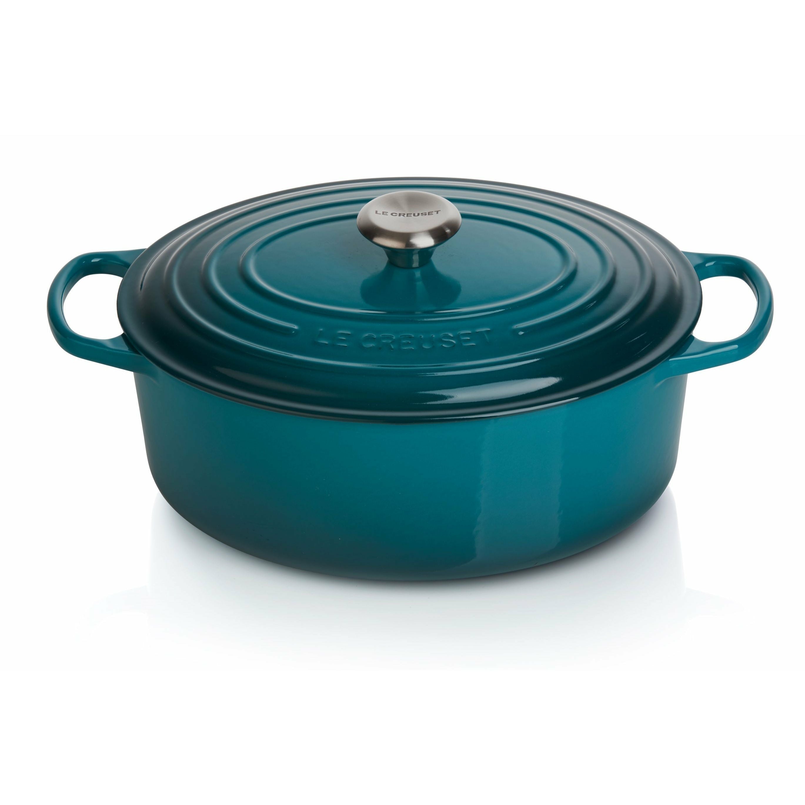 Le Creuset Signature Oval Roaster 31 cm, głęboki turkus