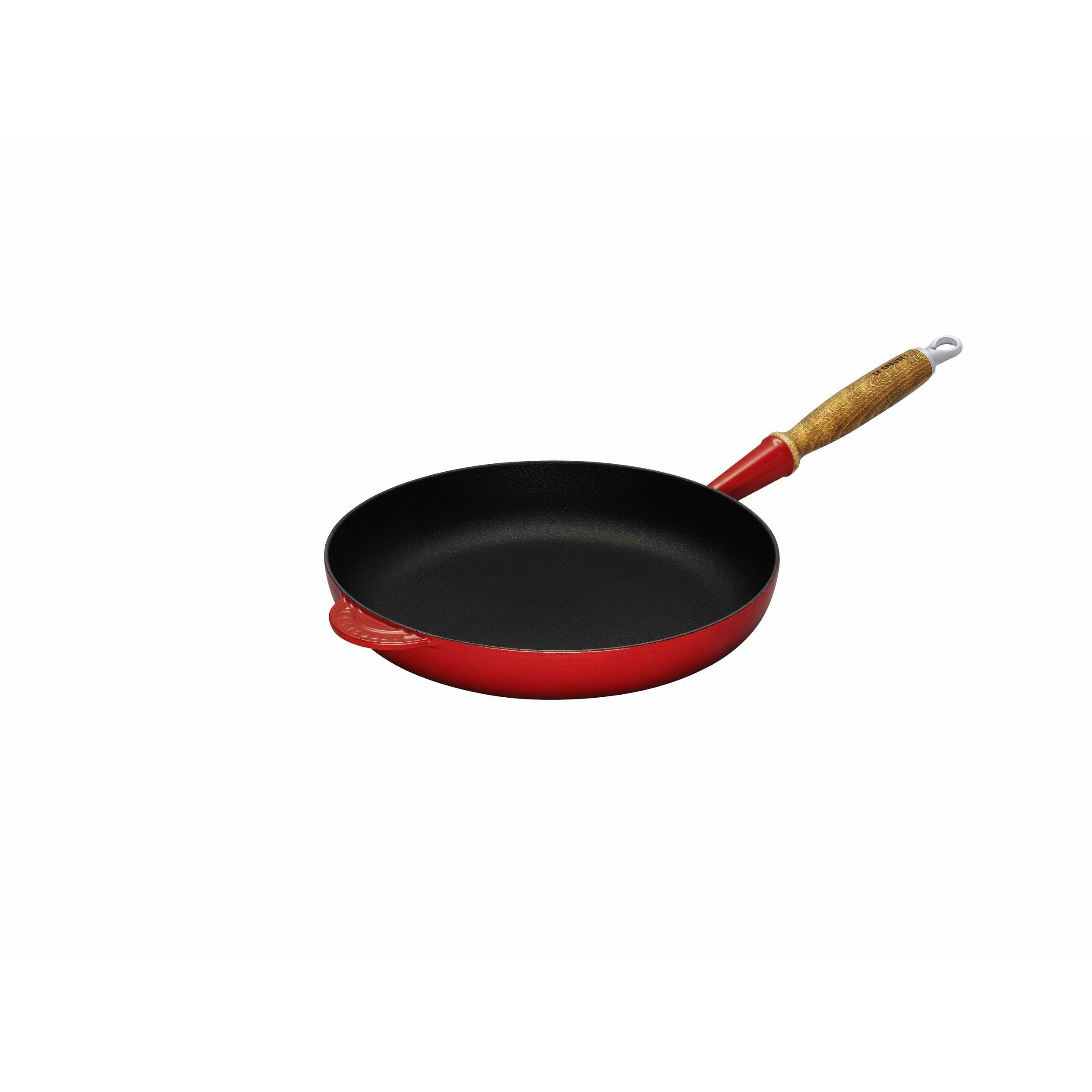 Le Creuset Tradition Frying Pan With Wooden Handle 24 Cm, Cherry Red
