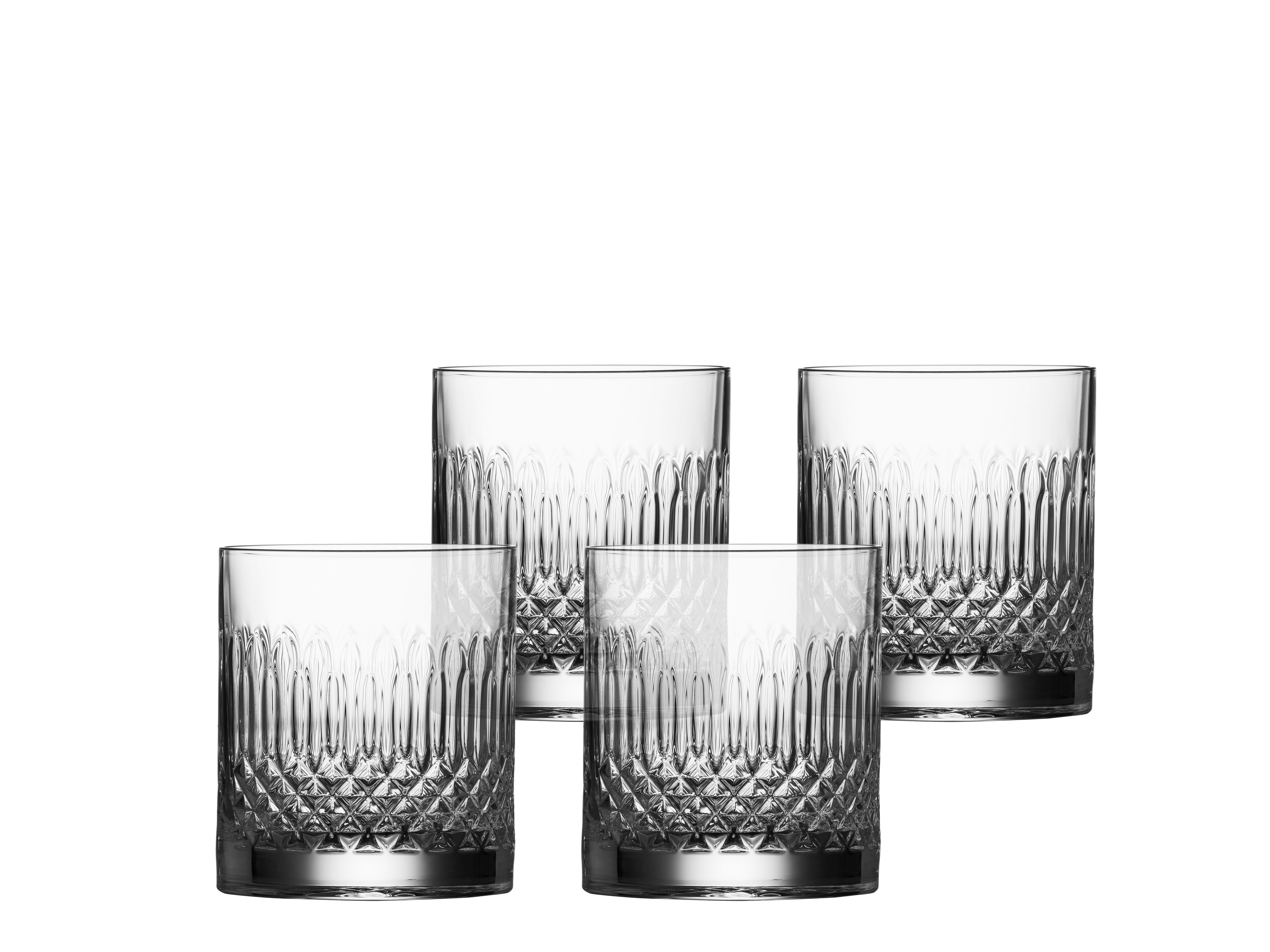 Luigi Bormioli Diamante Water Glass/Whisky Glass, zestaw 4