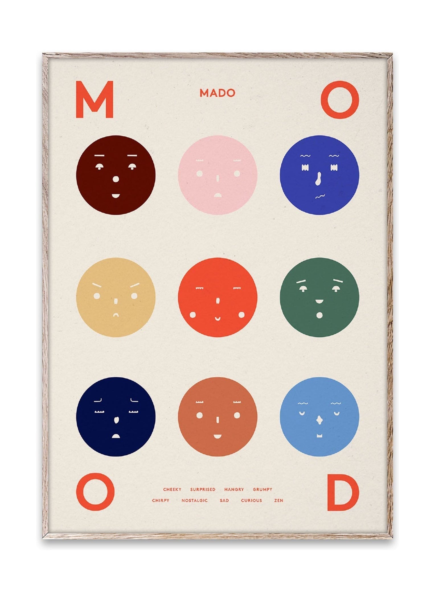 Paper Collective 9 Moods Plakat, 30 x40 cm